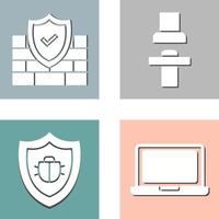 Firewall and Seat Icon vector