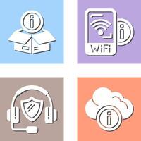 wifi signal and box Icon vector