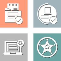 File Protection and Guarantee Icon vector