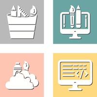 graphic tools and creative design Icon vector