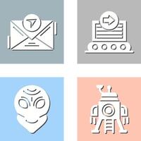 message and container Icon vector