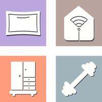 Pillow and Wifi Icon vector