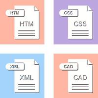 HTM and CSS Icon vector