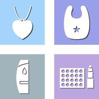 Locket and Bib Icon vector