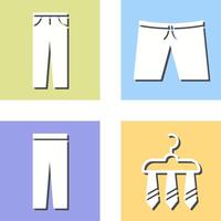 Pants and Shorts Icon vector