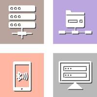 Server and Network Icon vector