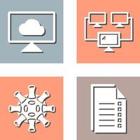 Cloud Systems and Connected Icon vector