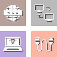 Sharing Systems and World Wide Icon vector