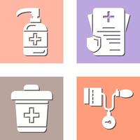 Sanitizer and Receipt Icon vector