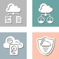 File and Cloud Icon vector