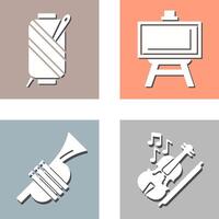 Needle and Easel Icon vector