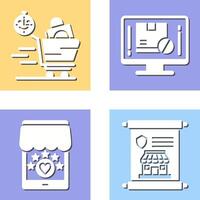 Happy Hour and Out of Stock Icon vector