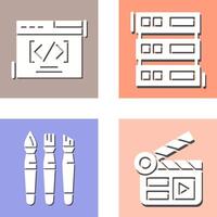 Web Coding ND Server Icon vector