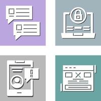 Lock and Project Consulting Icon vector