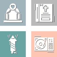 Arch and Bible Icon vector