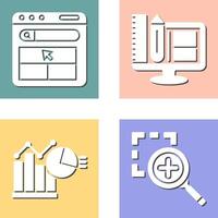 Website and Web Design Icon vector