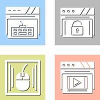 Keyboard and Padlock Icon vector