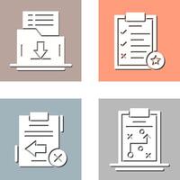 Save List and Task List Icon vector