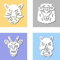 Sheep and Boar Icon vector