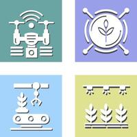 Analytics and Drone Icon vector