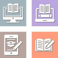 Digital Learning and Written Icon vector