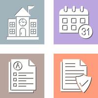 University Campus and Calendar Icon vector