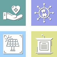 Puzzle and Care Icon vector