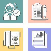 Hire and Check List Icon vector