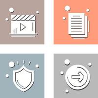 Player and Document Icon vector