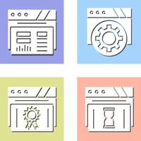 Dashboard and Browser Icon vector