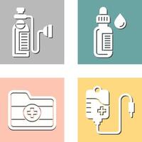 Oxygen and Dropper Icon vector