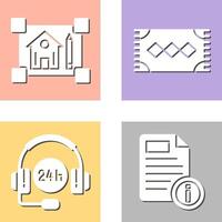 blueprint and rug Icon vector