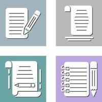 checklist and document Icon vector