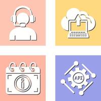 Helpline and backup Icon vector
