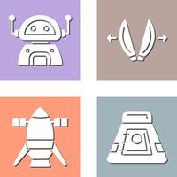 robot and playload Icon vector