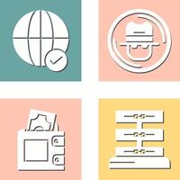 Internet and Spy Icon vector