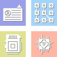 Account and Pattern Icon vector