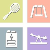 Racket and Swing Icon vector