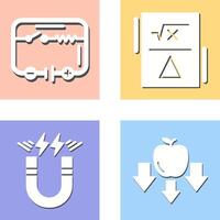 Electrical Circuit and Formula Icon vector