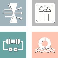 Dispersion and Weight Scale Icon vector
