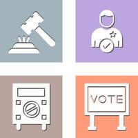 Gavel and Candidate Icon vector