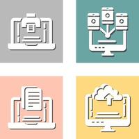 Print and Computer Icon vector