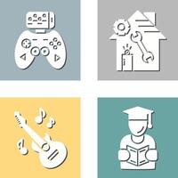 Game Controller and home repair Icon vector