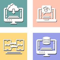 Download and E Learning Icon vector