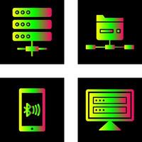 Server and Network Icon vector