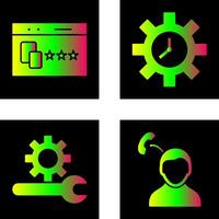 Website Promotion and Time Optimization Icon vector