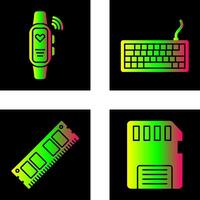 Smart Band and Keyboard Icon vector