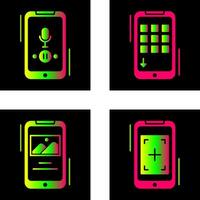 Voice Record and Device Icon vector