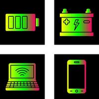 Charging and Accumulator Icon vector