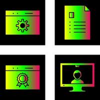 analytics and web optimization Icon vector